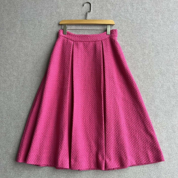 Derek Lam 10 Crosby French Rose Tweed Midi Skirt